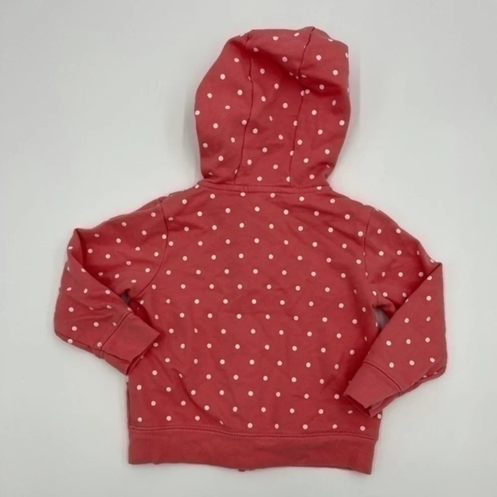 Carter’s Unicorn Pink Polka dot Zip-Up Hoodie 18months
